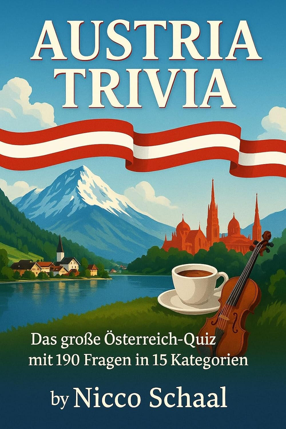 Buchcover des Österreich-Quiz von Nicco Schaal
